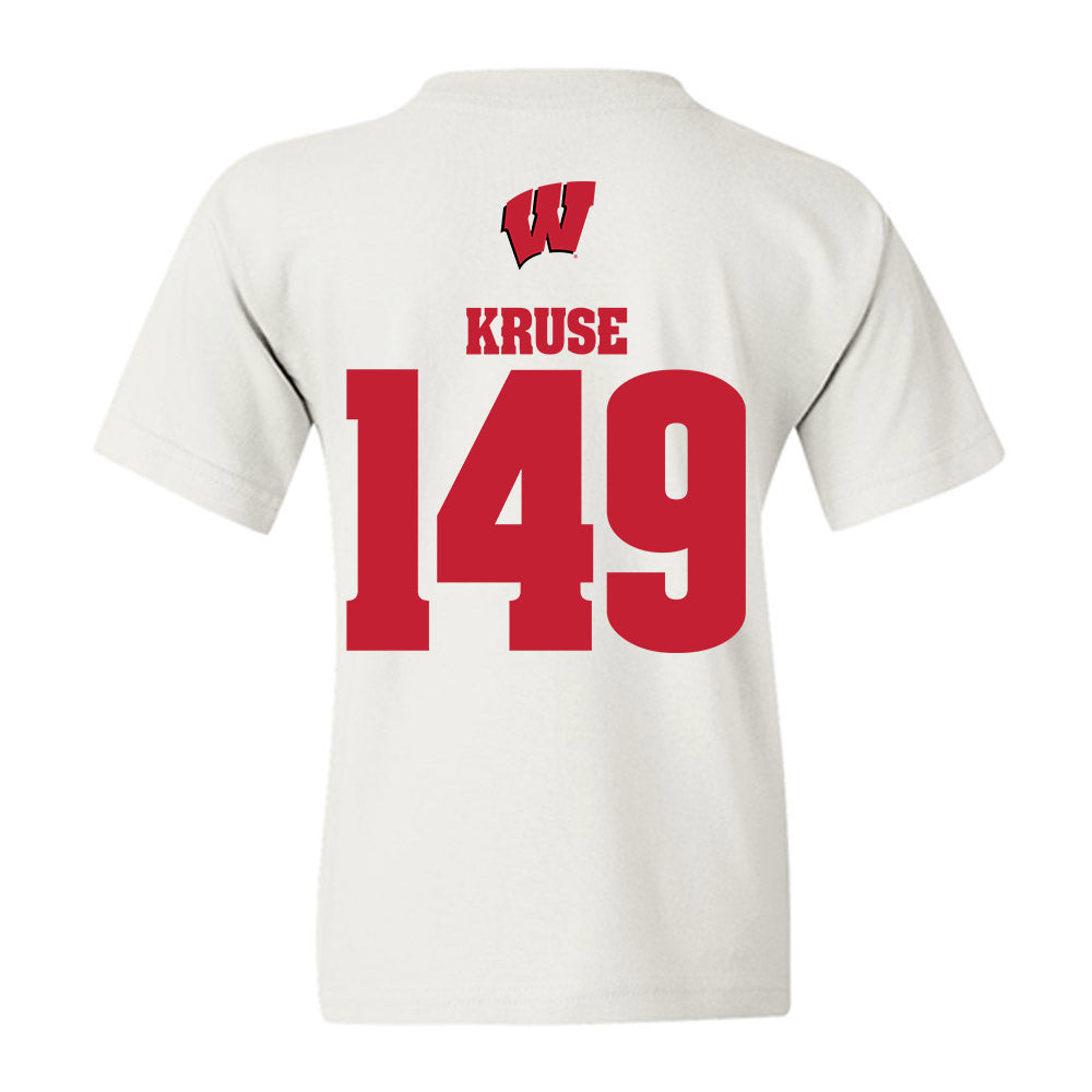 Wisconsin - NCAA Wrestling : Simon Kruse - Sports Shersey Youth T-Shirt-1