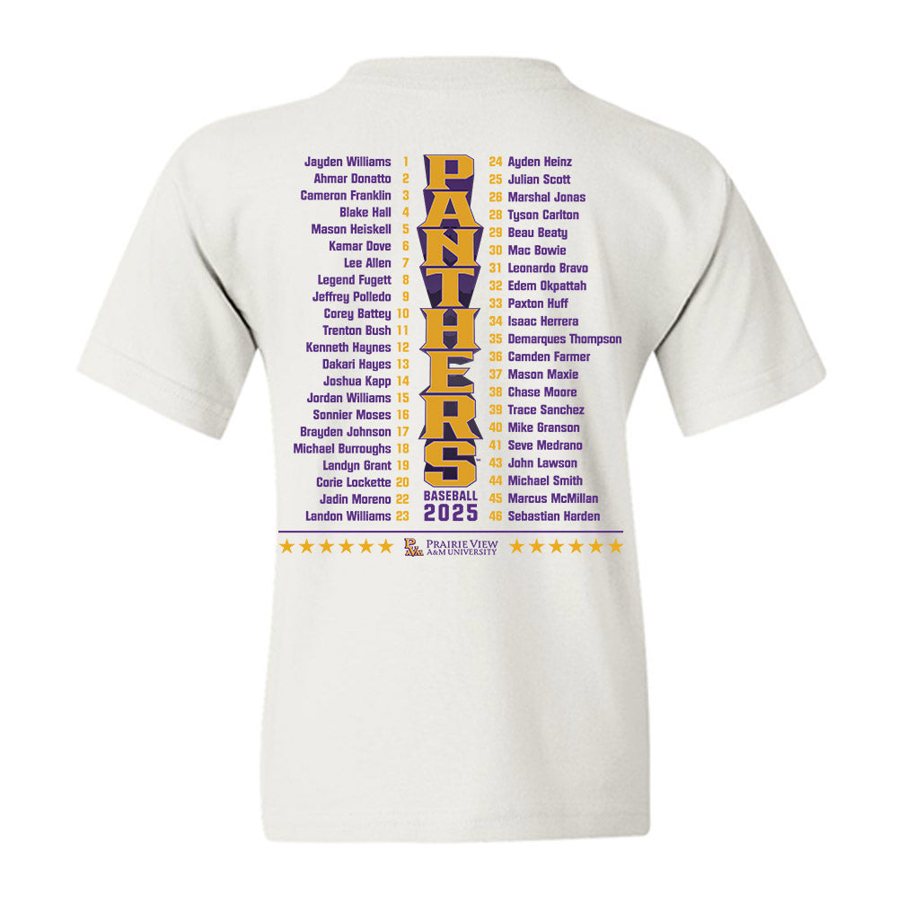 undefined - NCAA Baseball : - Roster Youth T-Shirt-1