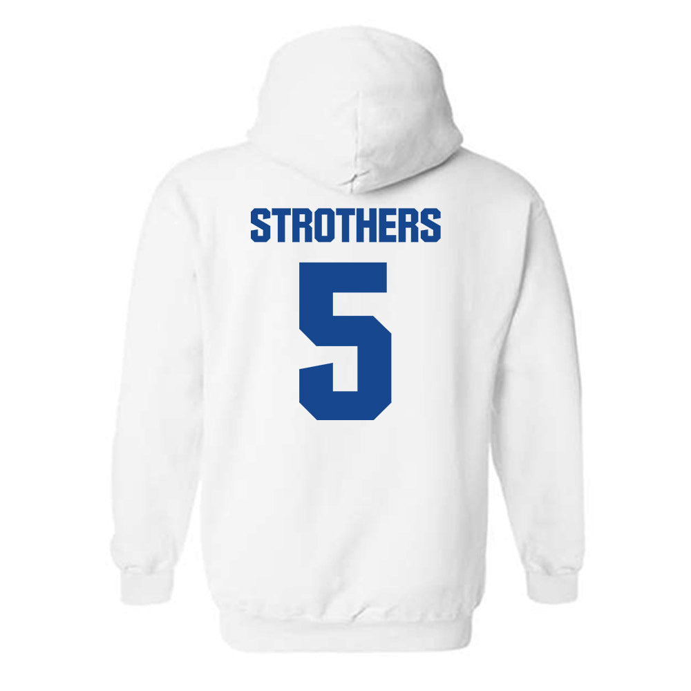 Hampton - NCAA Men's Basketball : Etienne Strothers - Classic Shersey Hooded Sweatshirt-1