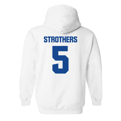 Hampton - NCAA Men's Basketball : Etienne Strothers - Classic Shersey Hooded Sweatshirt-1
