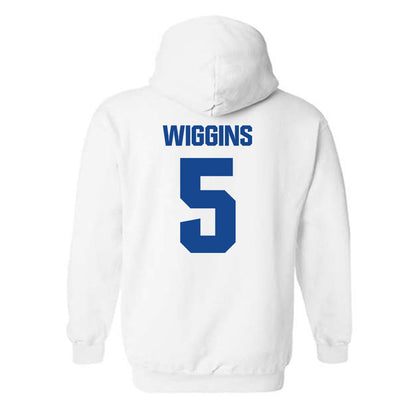 Hampton - NCAA Women's Basketball : Diamond Wiggins - Classic Shersey Hooded Sweatshirt-1