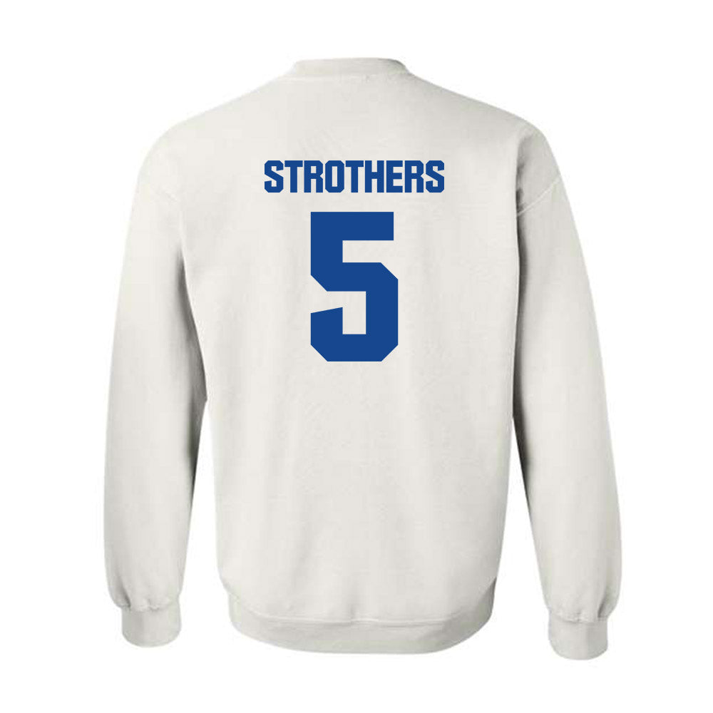 Hampton - NCAA Men's Basketball : Etienne Strothers - Classic Shersey Crewneck Sweatshirt-1