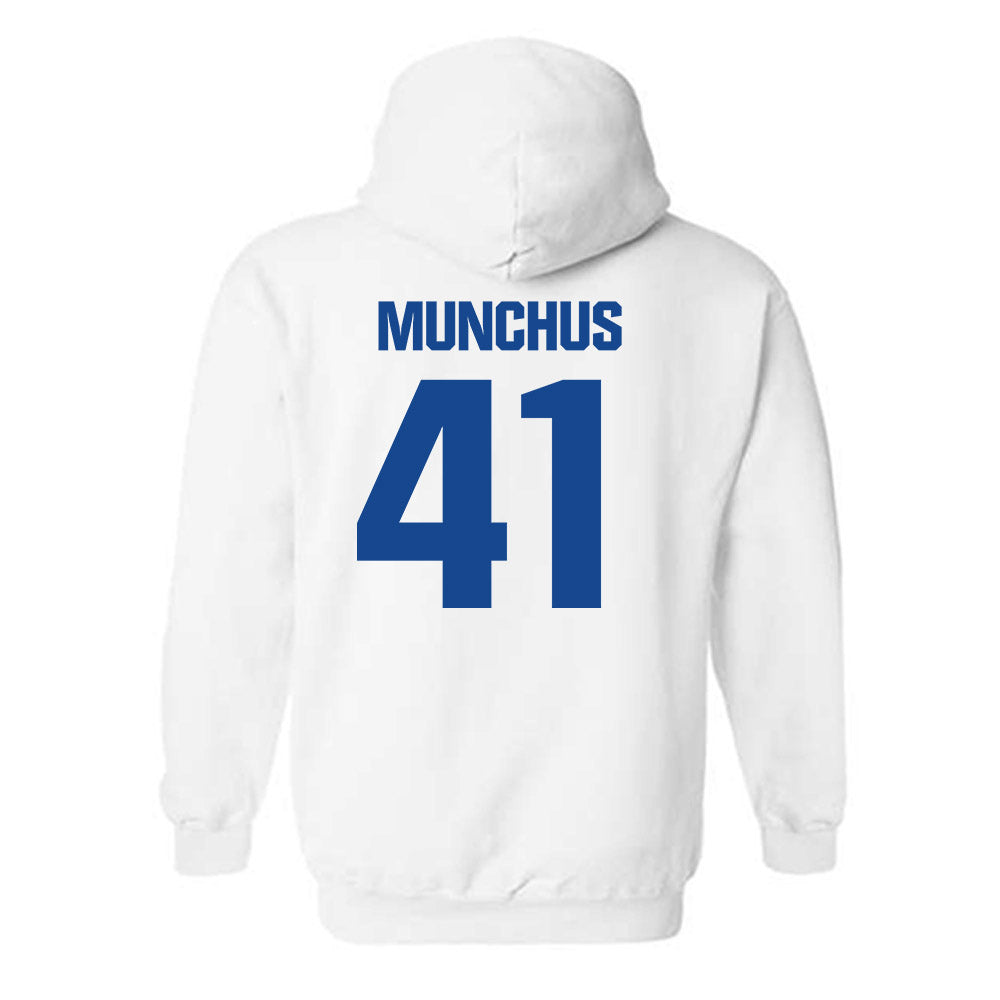 Hampton - NCAA Men's Lacrosse : Davis Munchus - Classic Shersey Hooded Sweatshirt-1