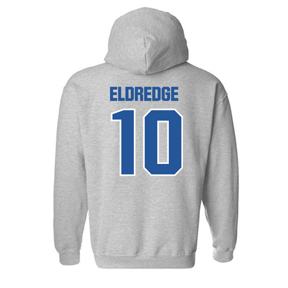 Hampton - NCAA Men's Basketball : Chris Eldredge - Classic Shersey Hooded Sweatshirt-1