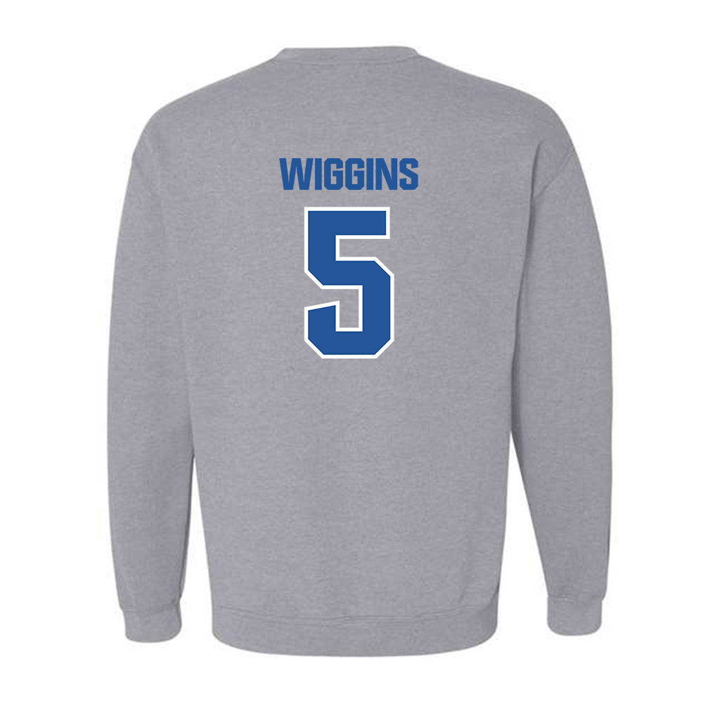 Hampton - NCAA Women's Basketball : Diamond Wiggins - Classic Shersey Crewneck Sweatshirt-1
