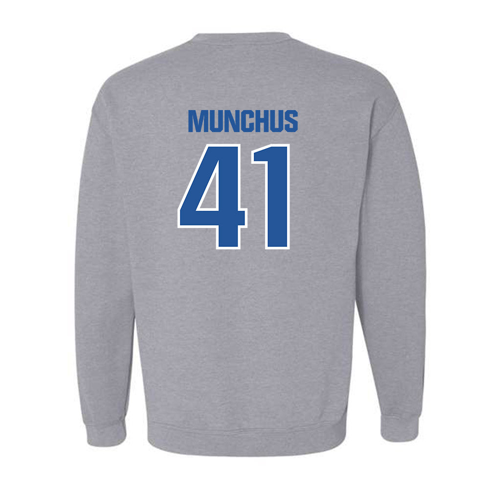Hampton - NCAA Men's Lacrosse : Davis Munchus - Classic Shersey Crewneck Sweatshirt-1