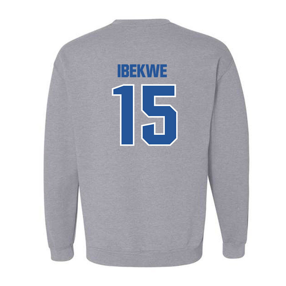 Hampton - NCAA Men's Basketball : Zion Ibekwe - Classic Shersey Crewneck Sweatshirt-1