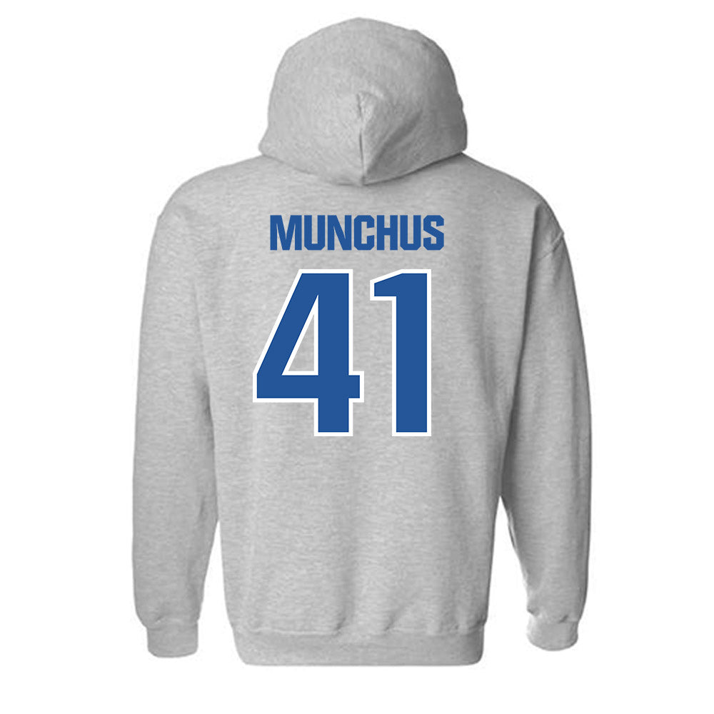 Hampton - NCAA Men's Lacrosse : Davis Munchus - Classic Shersey Hooded Sweatshirt-1