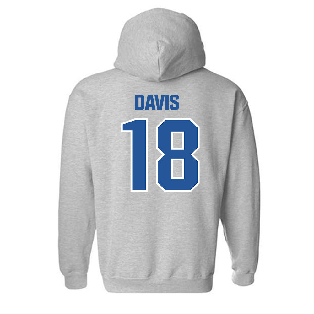 Hampton - NCAA Football : Iman Davis - Classic Shersey Hooded Sweatshirt-1