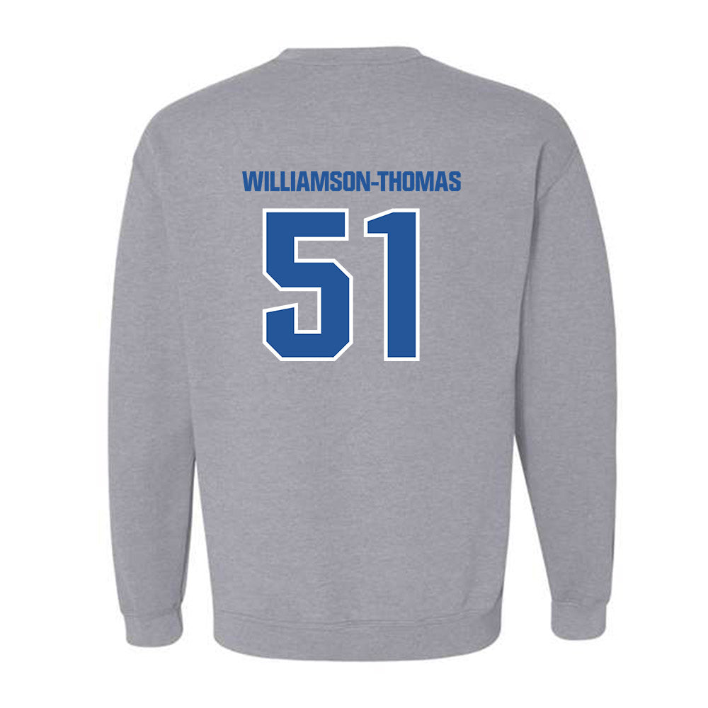 Hampton - NCAA Football : Jalen Williamson-Thomas - Classic Shersey Crewneck Sweatshirt-1
