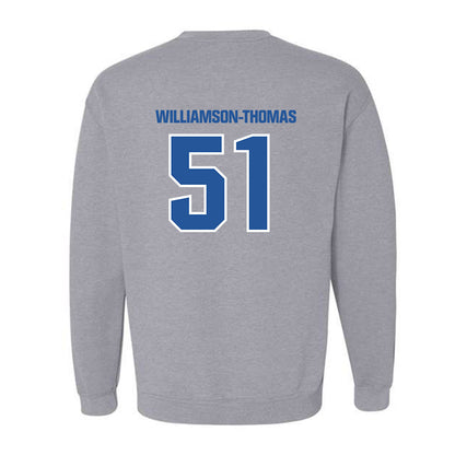 Hampton - NCAA Football : Jalen Williamson-Thomas - Classic Shersey Crewneck Sweatshirt-1
