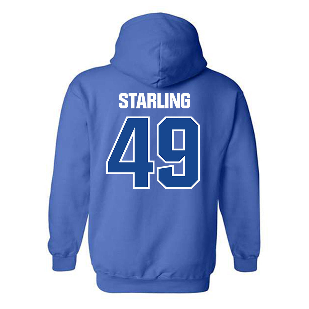 Hampton - NCAA Football : Brett Starling - Classic Shersey Hooded Sweatshirt-1