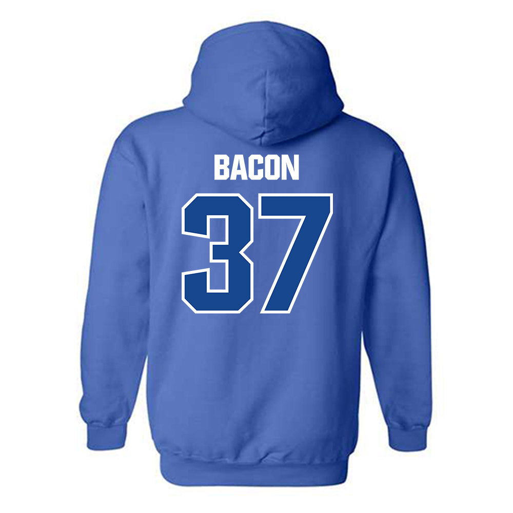 Hampton - NCAA Football : Elijah Bacon - Classic Shersey Hooded Sweatshirt-1