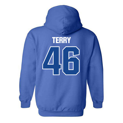 Hampton - NCAA Football : Derien Terry - Classic Shersey Hooded Sweatshirt-1