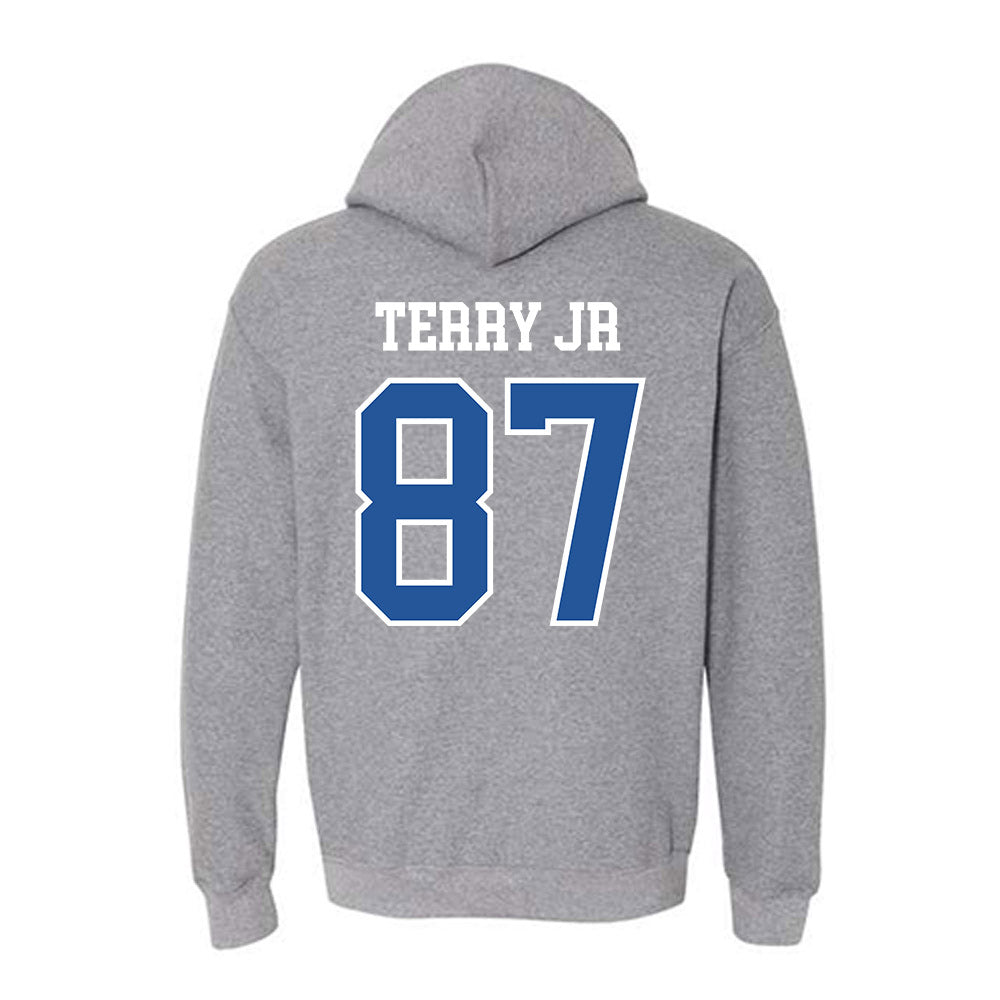 Hampton - NCAA Football : Samuel Terry Jr - Classic Shersey Hooded Sweatshirt-1