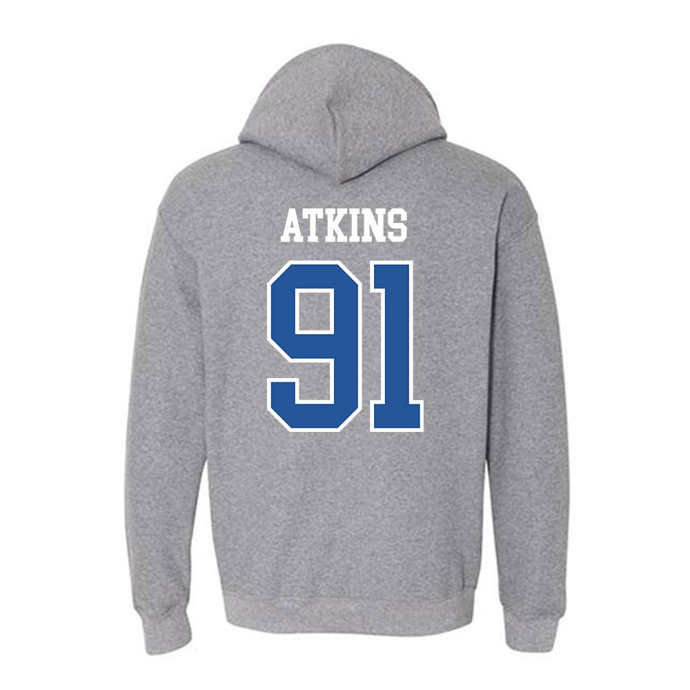 Hampton - NCAA Football : Aaron Atkins - Classic Shersey Hooded Sweatshirt-1