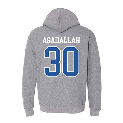 Hampton - NCAA Men's Basketball : Hamza Asadallah - Classic Shersey Hooded Sweatshirt-1