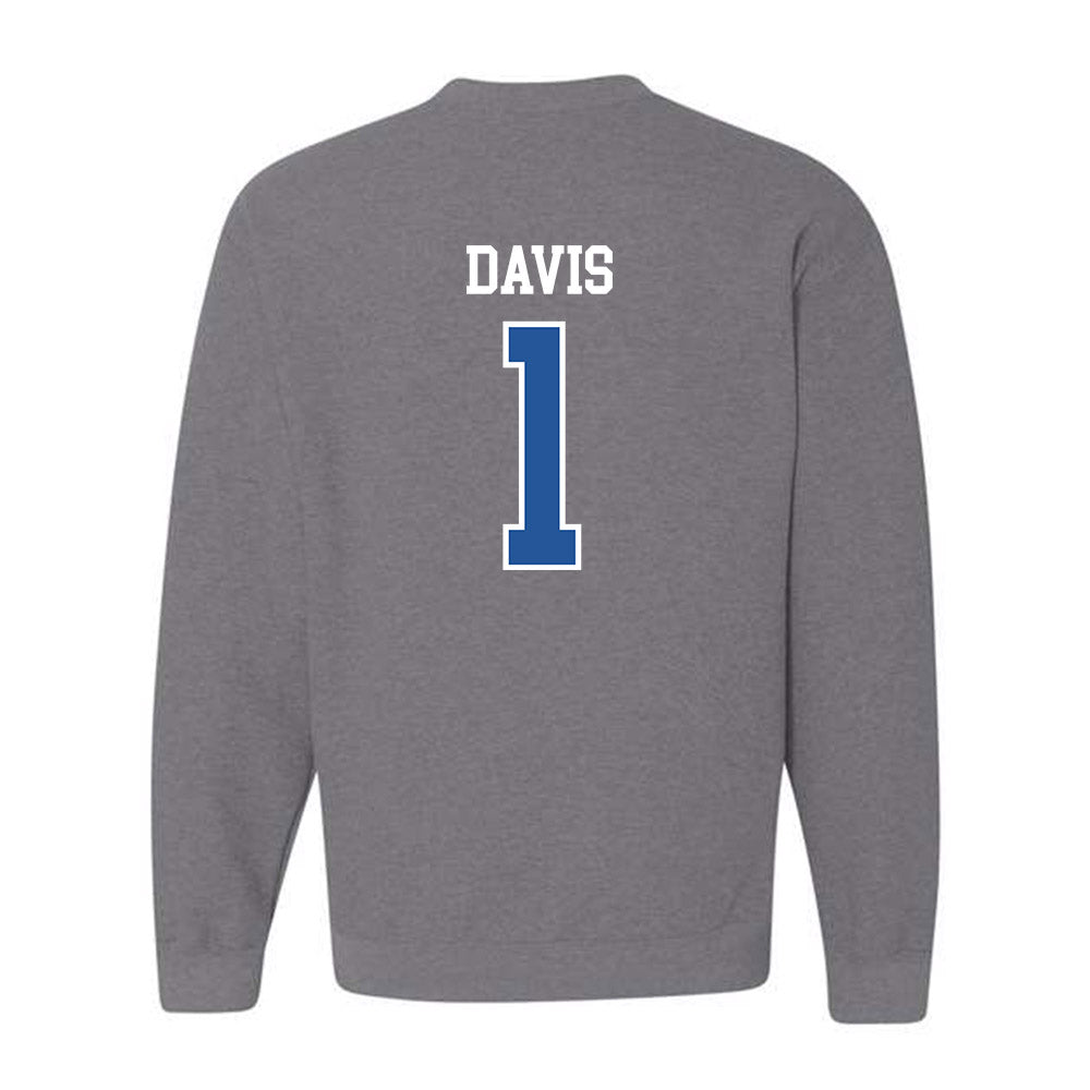 Hampton - NCAA Men's Basketball : Aaron Davis - Classic Shersey Crewneck Sweatshirt-1