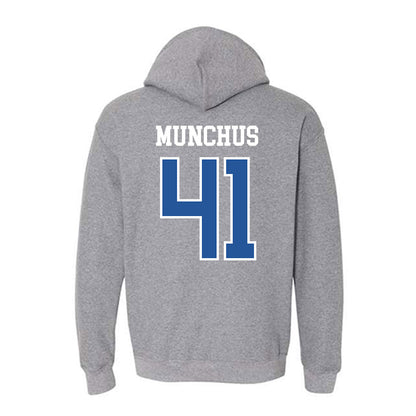 Hampton - NCAA Men's Lacrosse : Davis Munchus - Classic Shersey Hooded Sweatshirt-1
