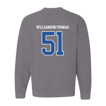 Hampton - NCAA Football : Jalen Williamson-Thomas - Classic Shersey Crewneck Sweatshirt-1
