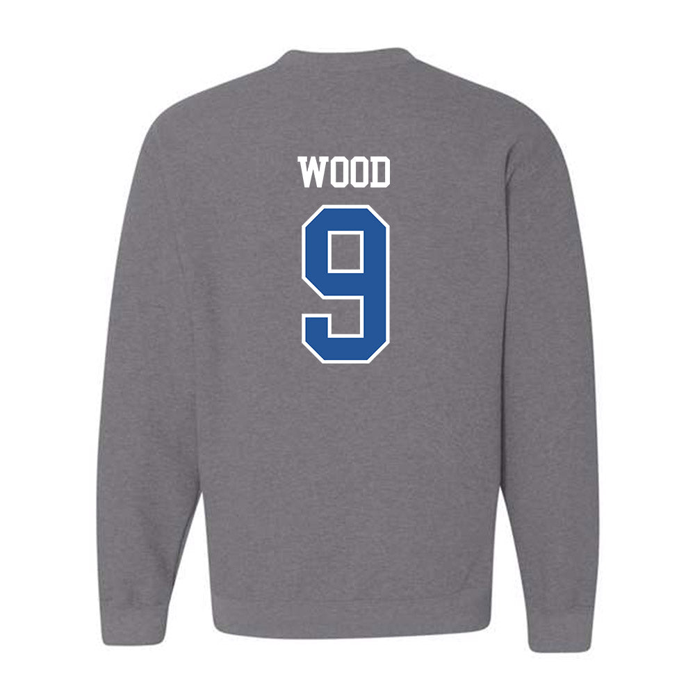 Hampton - NCAA Men's Lacrosse : Maliik Wood - Classic Shersey Crewneck Sweatshirt-1