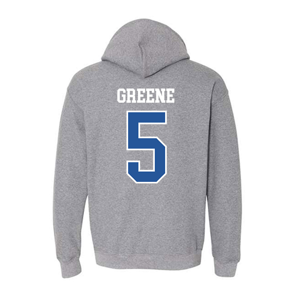Hampton - NCAA Men's Lacrosse : James Greene - Classic Shersey Hooded Sweatshirt-1