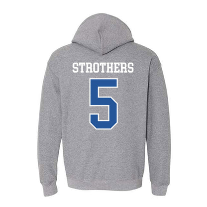 Hampton - NCAA Men's Basketball : Etienne Strothers - Classic Shersey Hooded Sweatshirt-1