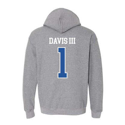 Hampton - NCAA Men's Basketball : Aaron Davis III - Classic Shersey Hooded Sweatshirt-1