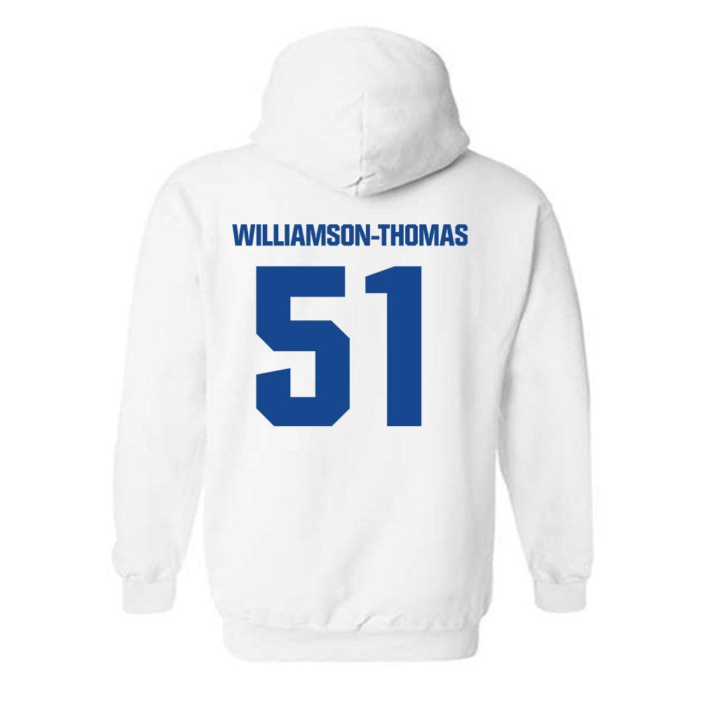 Hampton - NCAA Football : Jalen Williamson-Thomas - Classic Shersey Hooded Sweatshirt-1