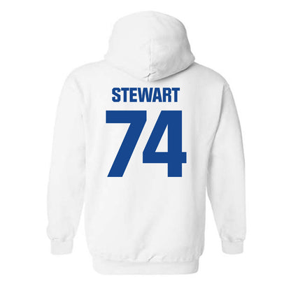 Hampton - NCAA Football : Damaurius Stewart - Classic Shersey Hooded Sweatshirt-1