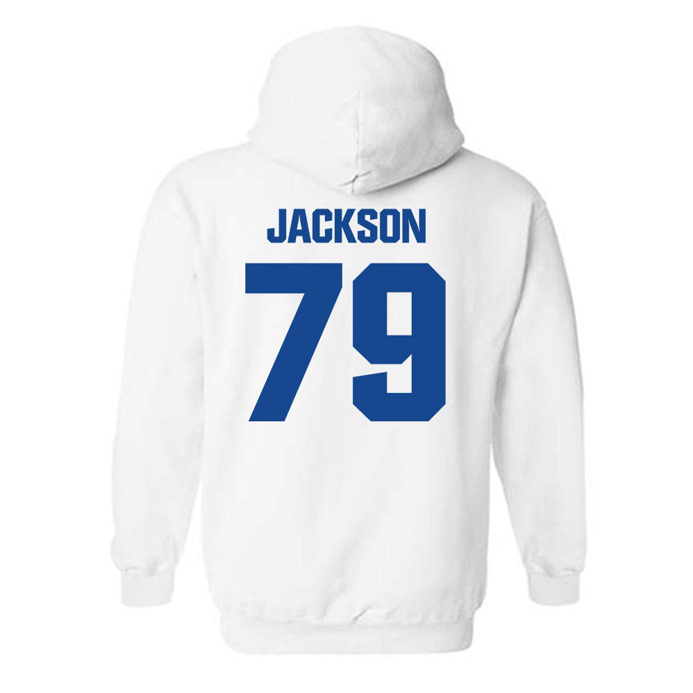 Hampton - NCAA Football : Collen Jackson - Classic Shersey Hooded Sweatshirt-1