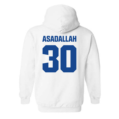 Hampton - NCAA Men's Basketball : Hamza Asadallah - Classic Shersey Hooded Sweatshirt-1