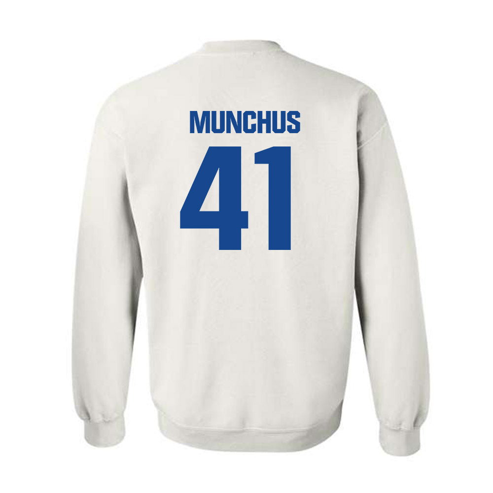Hampton - NCAA Men's Lacrosse : Davis Munchus - Classic Shersey Crewneck Sweatshirt-1