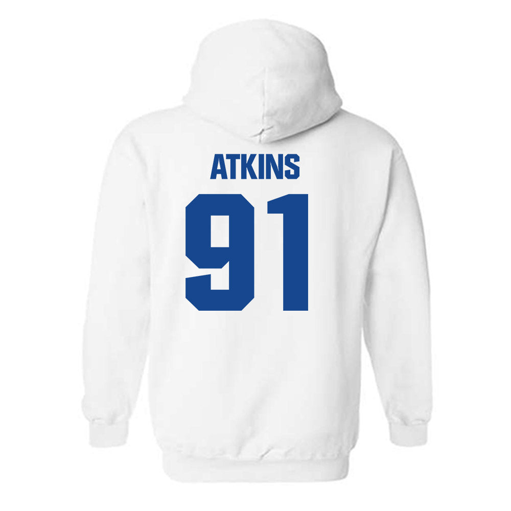 Hampton - NCAA Football : Aaron Atkins - Classic Shersey Hooded Sweatshirt-1