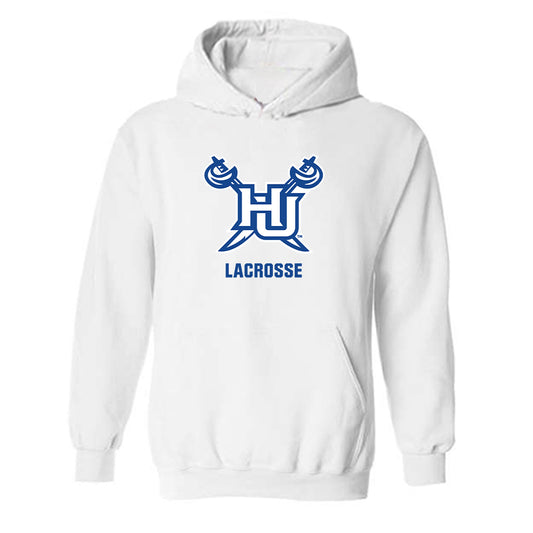 Hampton - NCAA Men's Lacrosse : James Greene - Classic Shersey Hooded Sweatshirt-0