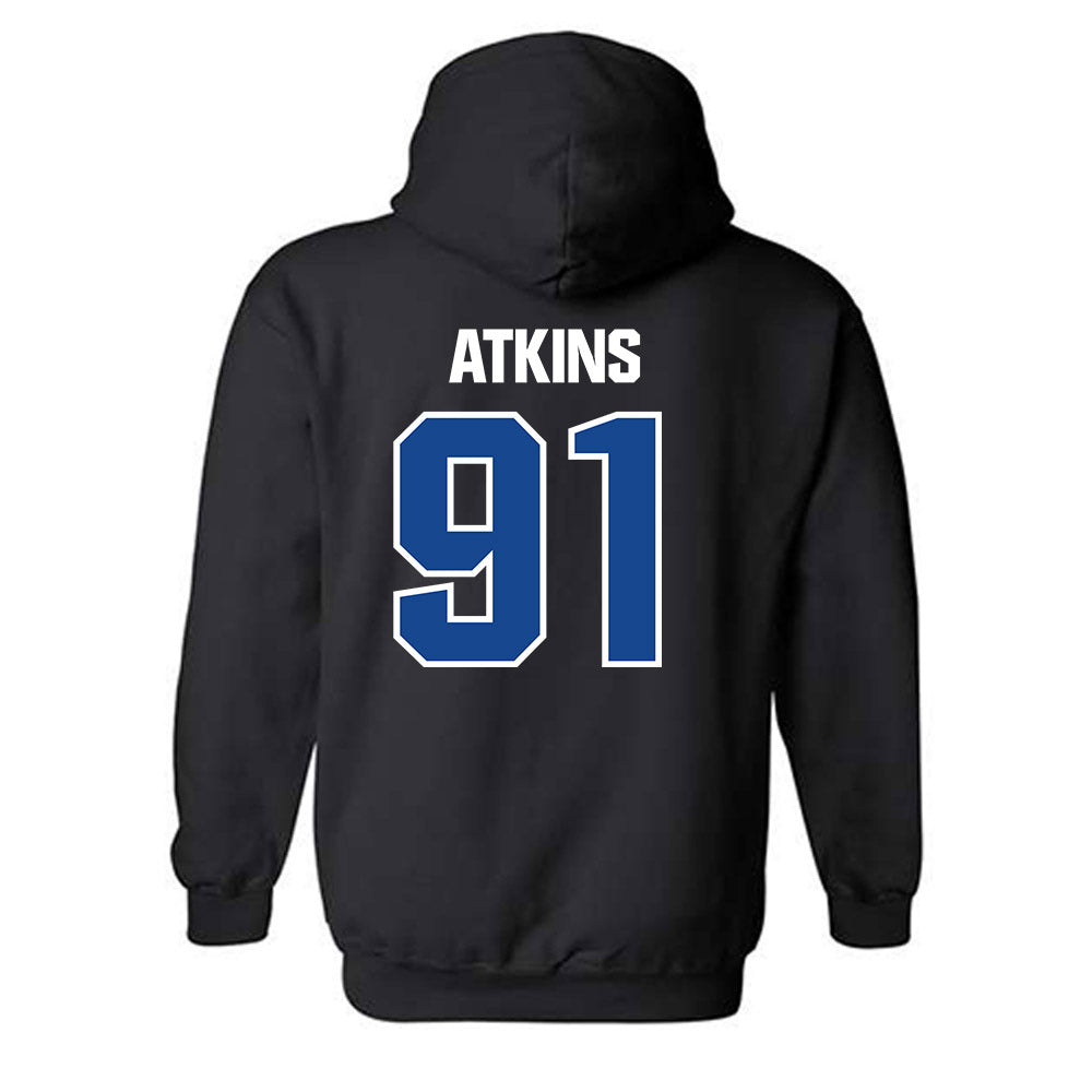 Hampton - NCAA Football : Aaron Atkins - Classic Shersey Hooded Sweatshirt-1