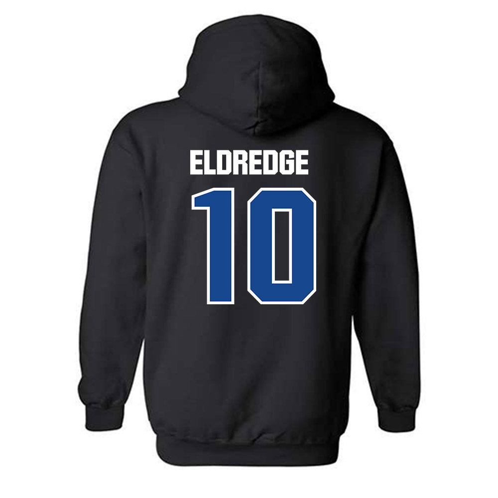 Hampton - NCAA Men's Basketball : Chris Eldredge - Classic Shersey Hooded Sweatshirt-1