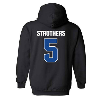 Hampton - NCAA Men's Basketball : Etienne Strothers - Classic Shersey Hooded Sweatshirt-1