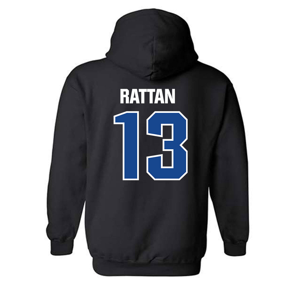Hampton - NCAA Men's Lacrosse : Nikki Rattan - Classic Shersey Hooded Sweatshirt-1