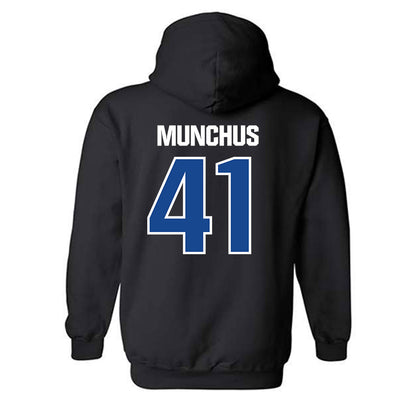 Hampton - NCAA Men's Lacrosse : Davis Munchus - Classic Shersey Hooded Sweatshirt-1