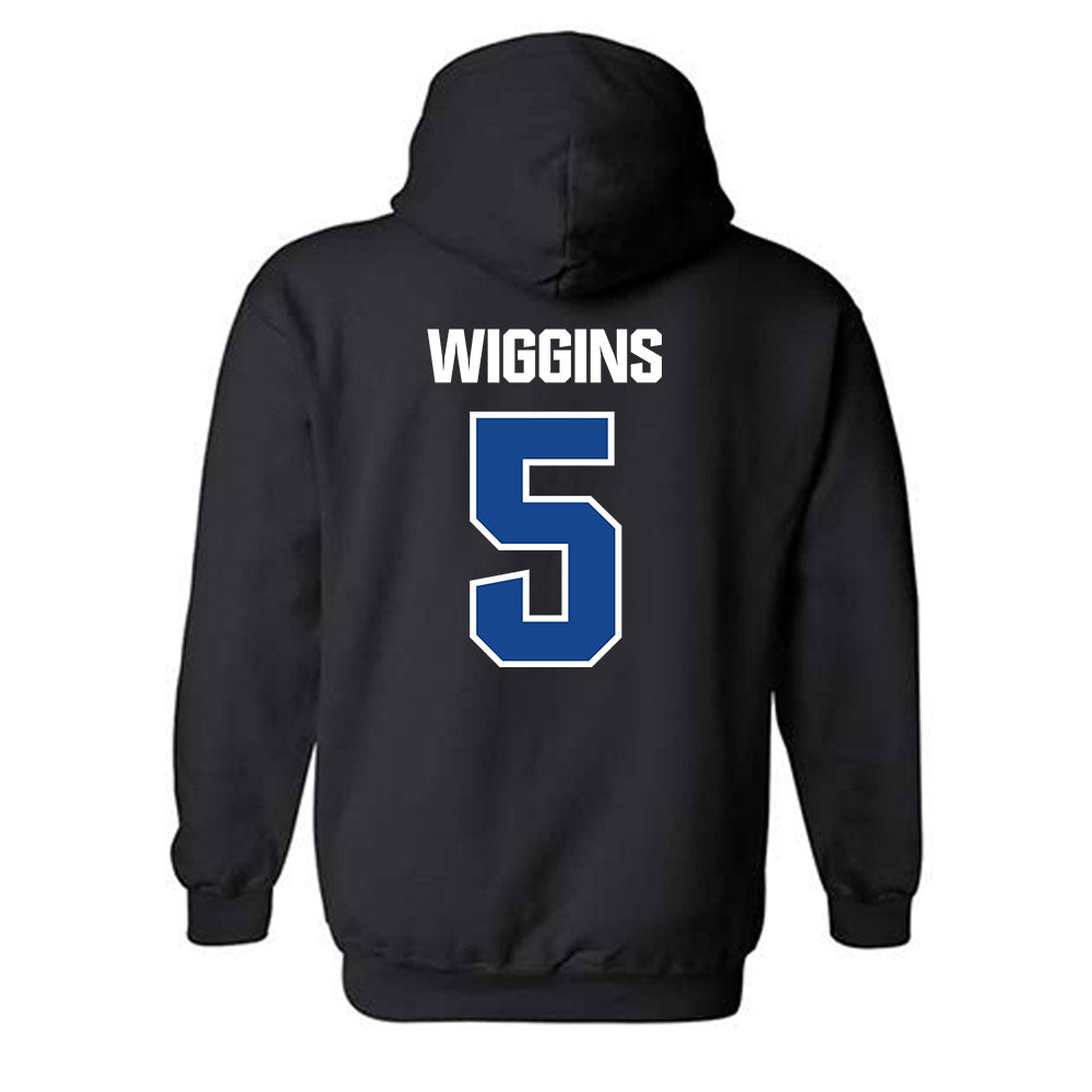 Hampton - NCAA Women's Basketball : Diamond Wiggins - Classic Shersey Hooded Sweatshirt-1