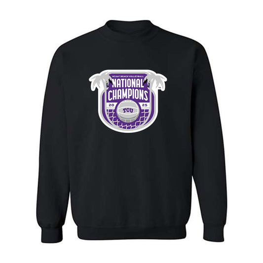 TCU - NCAA Beach Volleyball : Natalie Glenn - NCAA® National Champions Crewneck Sweatshirt-0