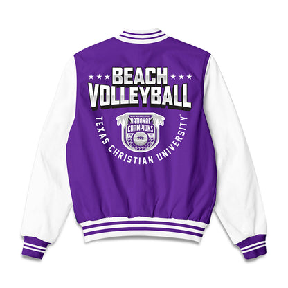 TCU - NCAA Beach Volleyball : Morgan Williams - NCAA® National Champions Bomber Jacket-1