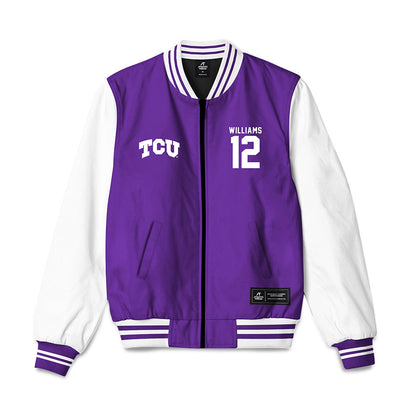 TCU - NCAA Beach Volleyball : Morgan Williams - NCAA® National Champions Bomber Jacket-0
