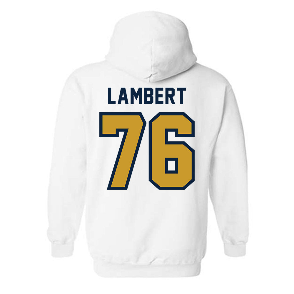 Notre Dame - NCAA Football : Guerby Lambert - Classic Shersey Hooded Sweatshirt-1