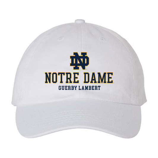 Notre Dame - NCAA Football : Guerby Lambert - Dad Hat-0