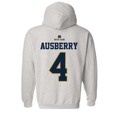 Notre Dame - NCAA Football : Jaiden Ausberry - Hooded Sweatshirt-1