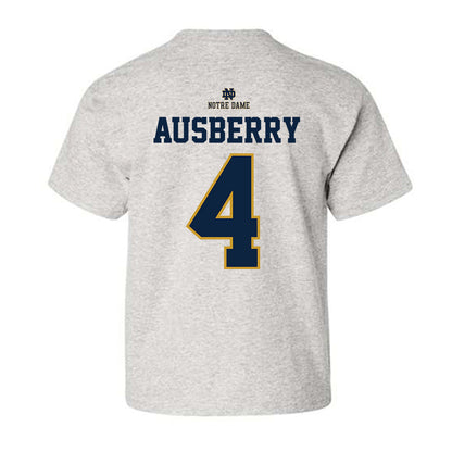 Notre Dame - NCAA Football : Jaiden Ausberry - Youth T-Shirt-1