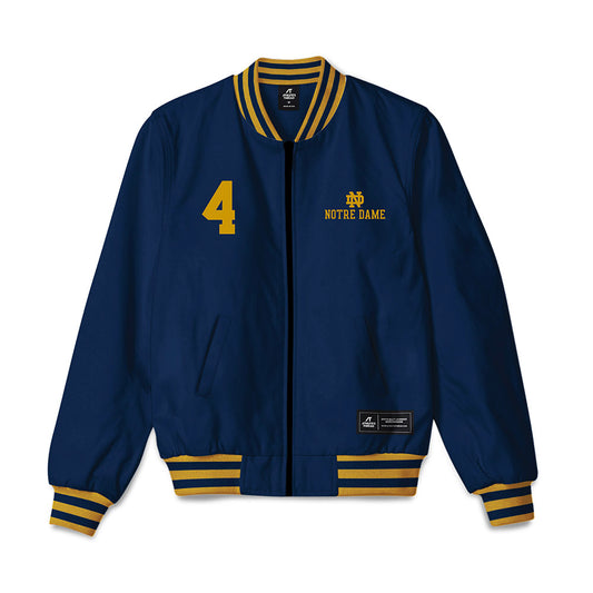 Notre Dame - NCAA Football : Jaiden Ausberry - Bomber Jacket-0