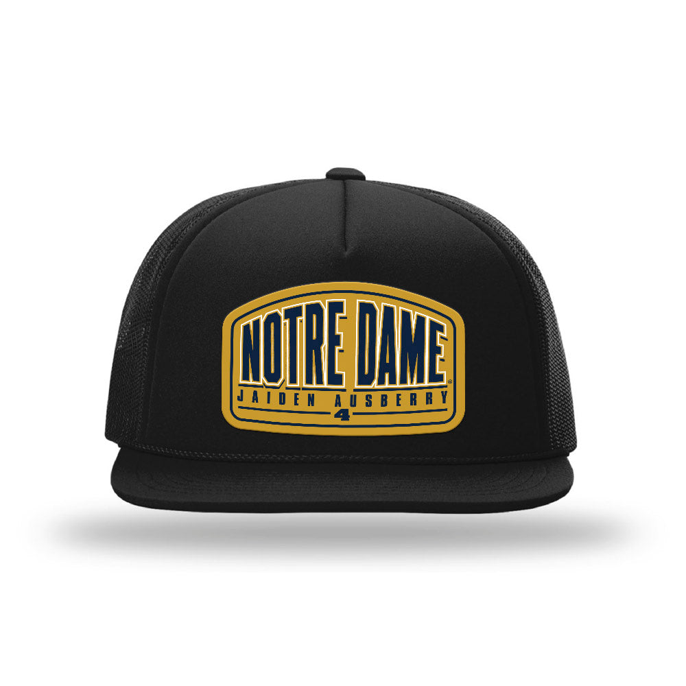 Notre Dame - NCAA Football : Jaiden Ausberry - Foamie Trucker Cap-0